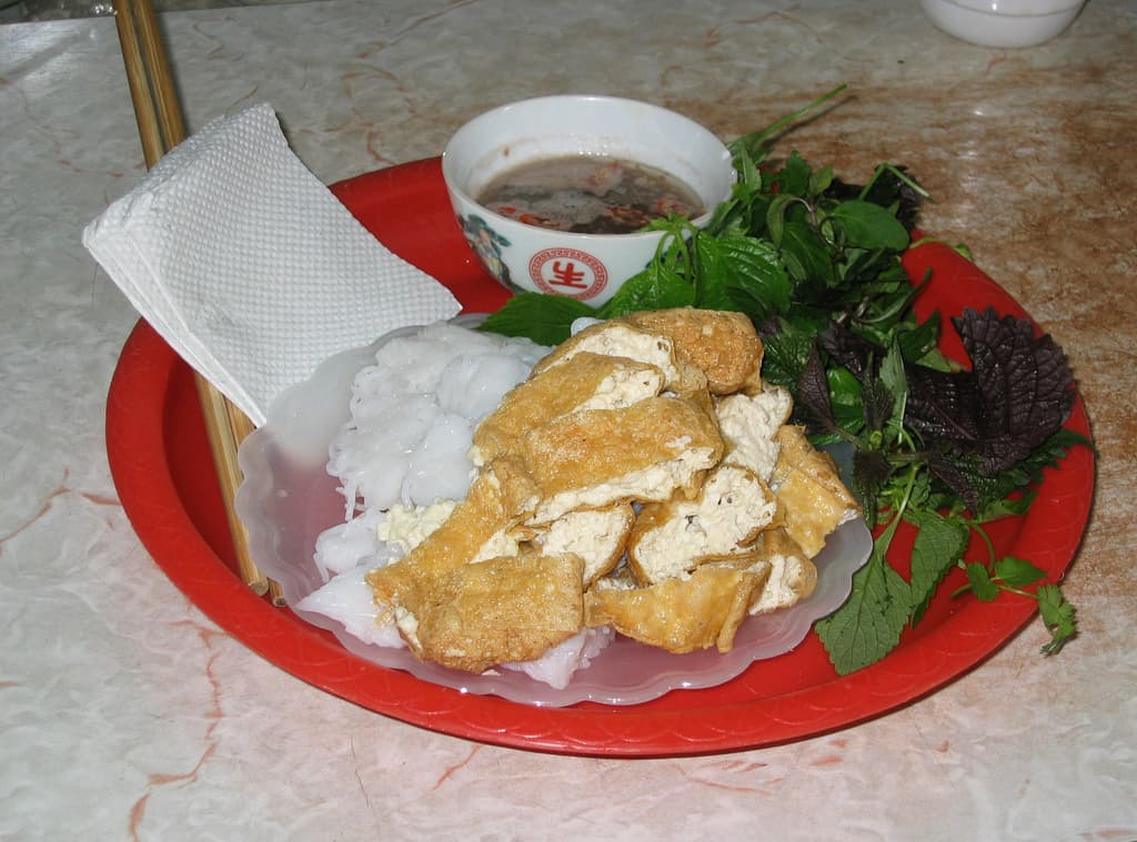 Tofu & shrimp-paste platter — Bún đậu mắm tôm
